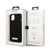 Guess GUHMP13SSPLK iPhone 13 mini 5,4 czarny/black hard case Silicone Logo Plate MagSafe